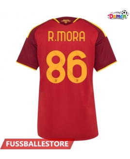 Günstige AS Roma Rodrigo Mora #86 Heimtrikot Damen 2026-27 Kurzarm